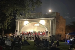 Nightfall at the bandshell